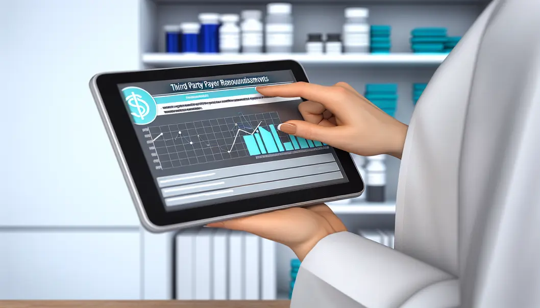 Un professionnel de santé utilisant des outils numériques pour simplifier la gestion du tiers payant.